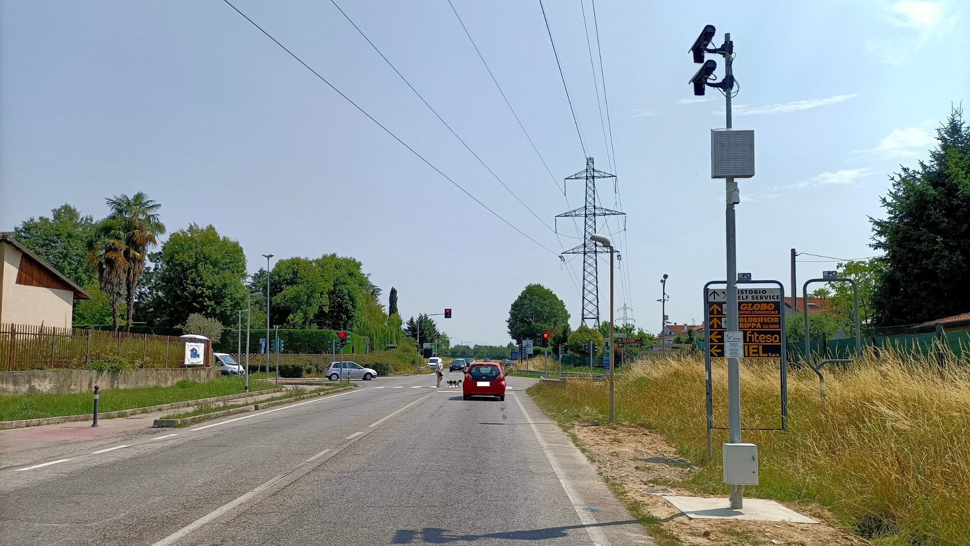 Metropolitan City of Milan: new installation for the control of traffic light crossings along the S.P. 179 Villa Fornaci – Trezzo sull’Adda in Trezzano Rosa